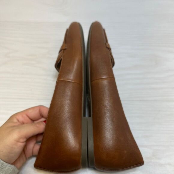 Vionic Hayes Leather Slip On Loafers Shoes Brown Womens Size 9 - Picture 3 of 8
